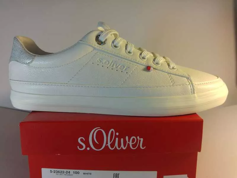 s.Oliver női cipő 23622 fehér